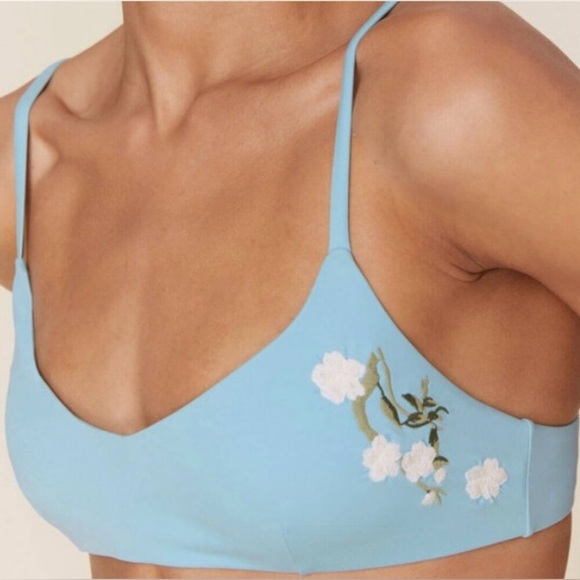 NWT Andie X Fanm Mon Embroidered Floral Molokai Bikini Top, Multicolored, XL - Picture 5 of 14